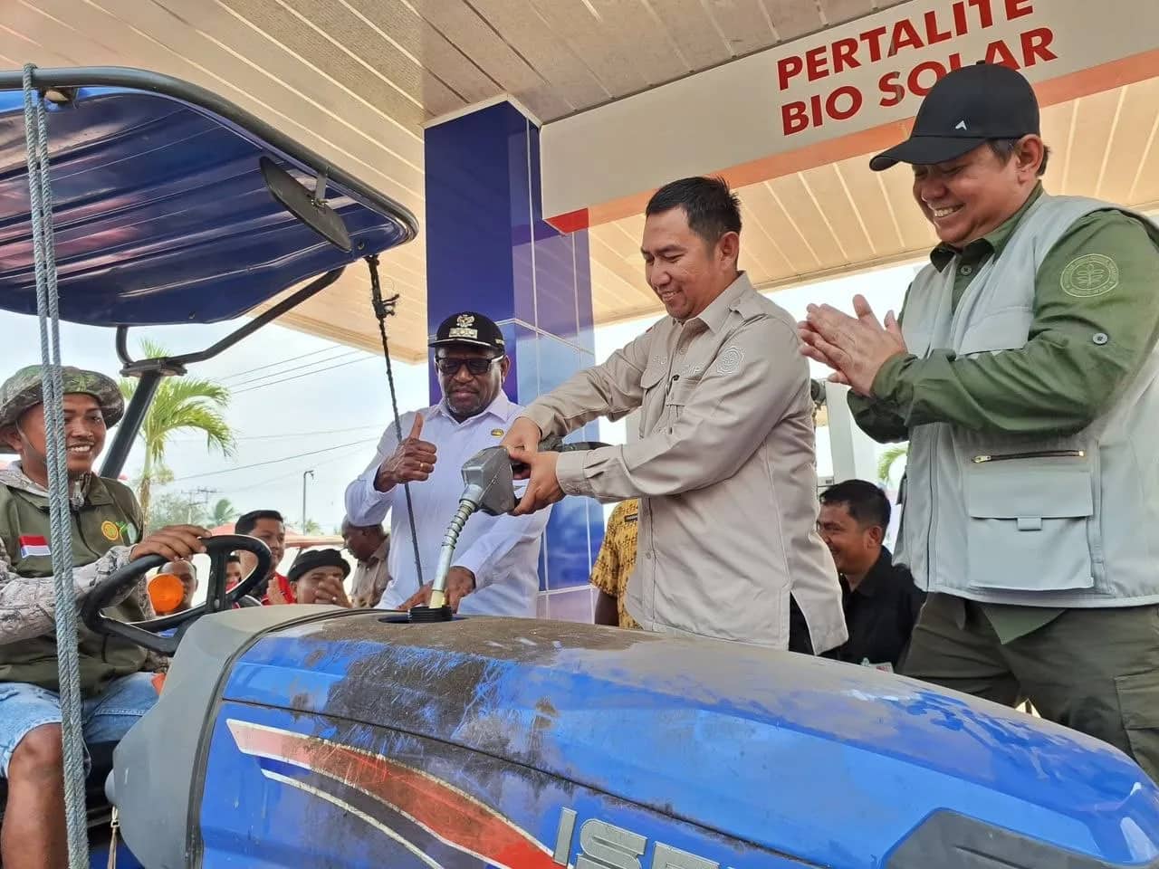 Ilustrasi berita Papua: Dukung Swasembada Pangan Nasional, SPBU Tanah Miring di Merauke Resmi Ditunjuk sebagai SPBU Khusus Petani
