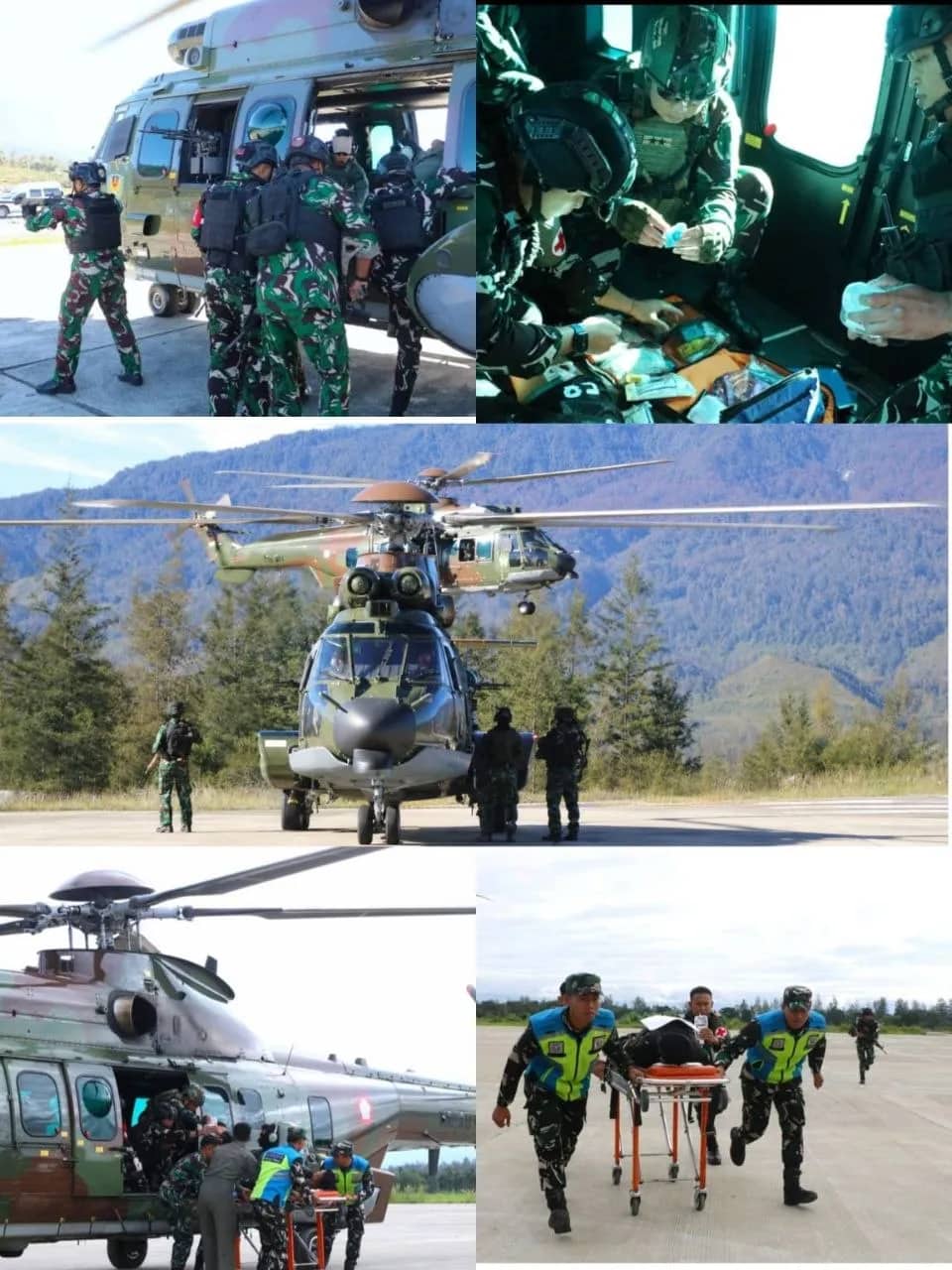 Ilustrasi berita Mimika: Dua Helikopter TNI AU Evakuasi Korban Luka Tembak dalam Operasi Medevac di Lanud Yohanis Kapiyau Timika
