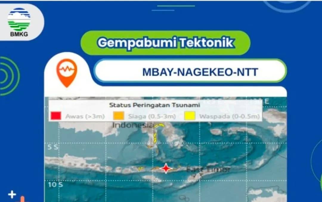 Ilustrasi berita Pemerintahan: Bupati Sikka Imbau Warga Waspada Pascagempa Magnitudo 7,7