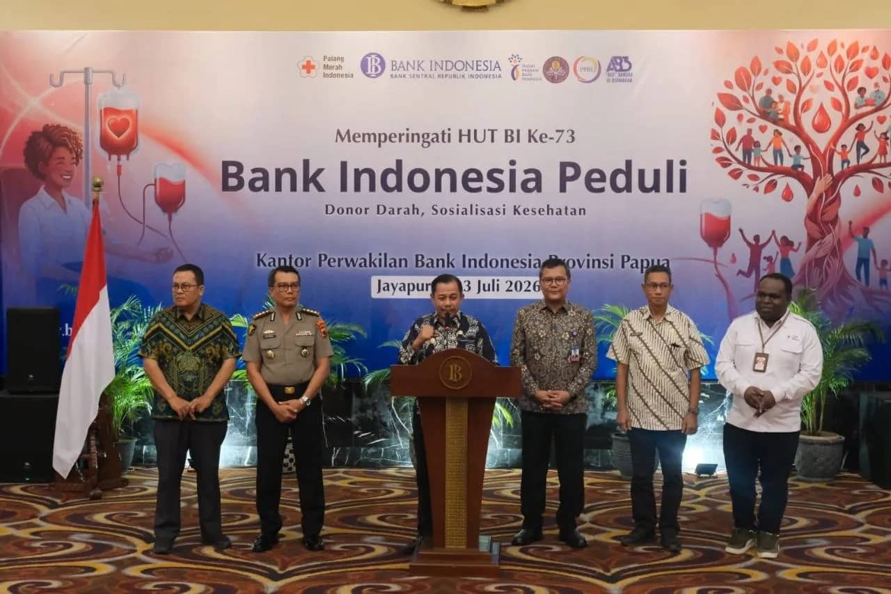 Ilustrasi berita JAYAPURA: Peringati HUT ke-73 Bank Indonesia, BI Papua Kumpulkan 591 Kantong Darah untuk PMI Lewat Aksi Donor Darah
