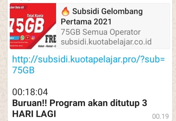 Ilustrasi berita Mimika: Warga Mimika Hati-hati, Subsidi Quota Belajar 75 GB itu Penipuan !