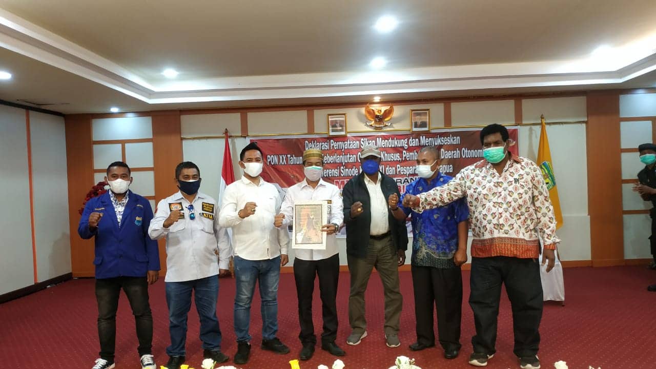 Ilustrasi berita Mimika: Deklarasi Dukung PON Papua, Pesparawi XIII dan Konferensi Gereja Kingmi, Munawir : Ada yang Berusaha Membatalkan