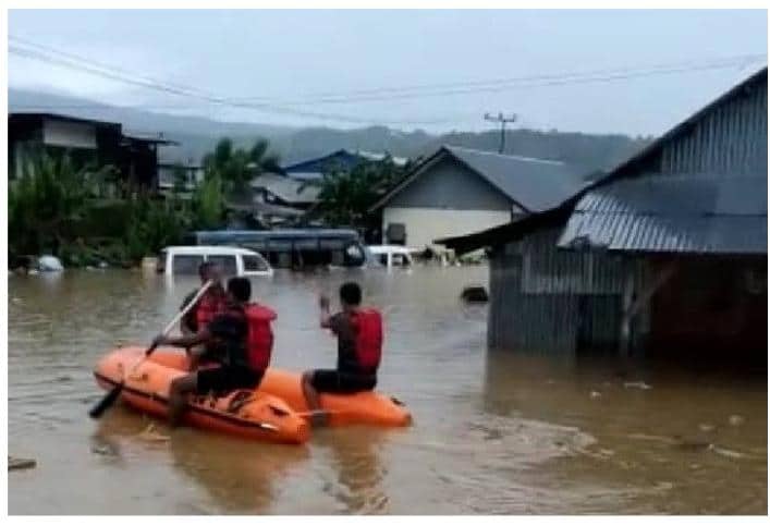 Ilustrasi berita Papua: Bencana Alam Longsor dan Banjir Terjadi di Jayapura, Lima Orang Dilaporkan Tertimbun