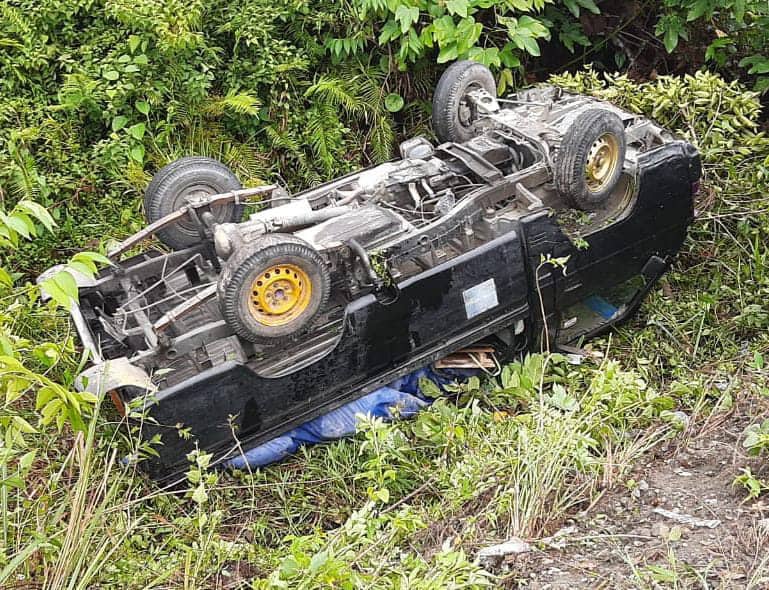 Ilustrasi berita Mimika: Flashnews : Mobil Pickup Terbalik di Parit Busiri Ujung, Sopir Diamankan Satlantas Polres Mimika