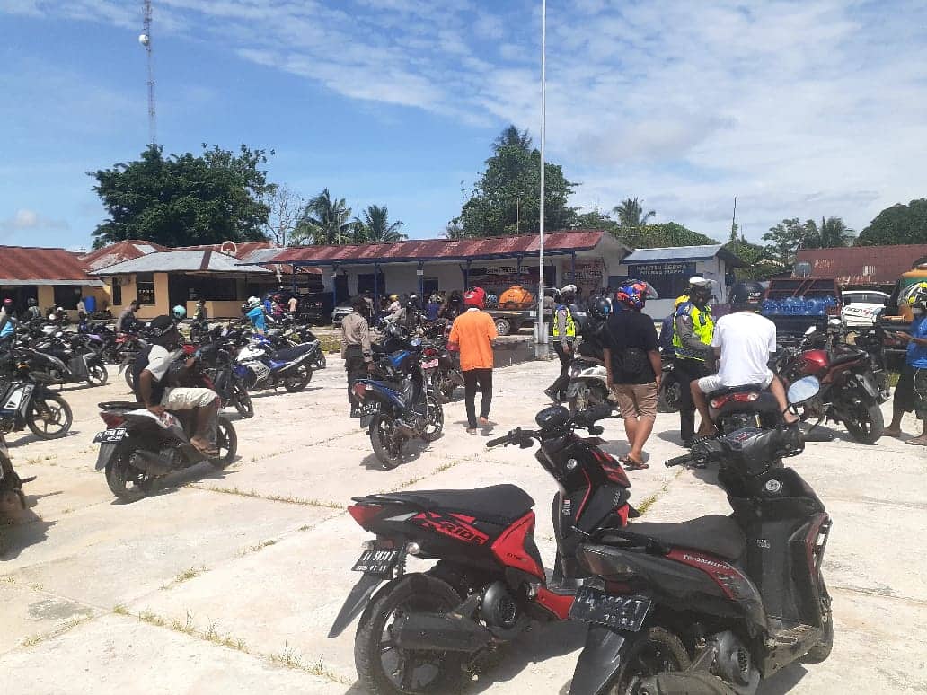 Ilustrasi berita Papua: Hunting di Jln Kalimantan, Polres Mappi Jaring 154 Motor dan 7 Mobil, Didominasi Kelengkapan Dokumen