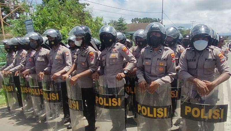 Ilustrasi berita Papua: Polres Siagakan 150 Personel untuk Amankan Aksi Damai 114 di Manokwari