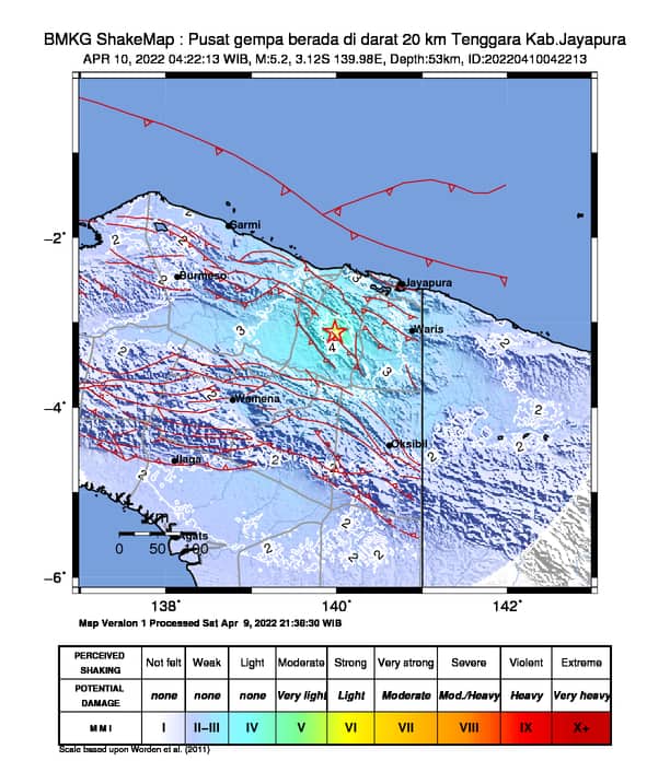 Ilustrasi berita Papua: Gempa Bumi Magnitudo 5,2 Guncang Jayapura Minggu Dini Hari