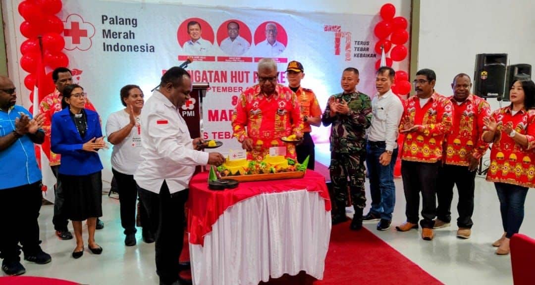 Ilustrasi berita Mimika: Markas PMI Mimika Diresmikan,Zakius Degei : Terus Tebar Kebaikan, Pak Ketua PMI Mimika Sudah Lakukan Itu Sejak Lama