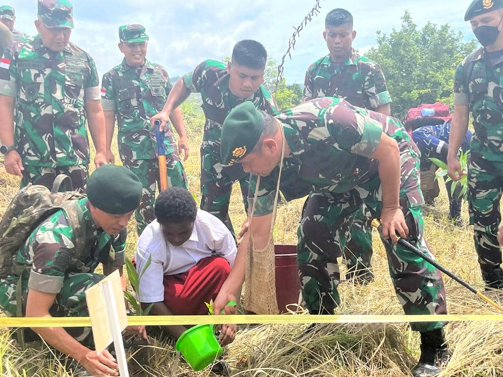 Ilustrasi berita Papua: Pangkostrad Letjen TNI Maruli Simanjuntak Resmikan TNI Manunggal Air di Kampung Sereh Sentani