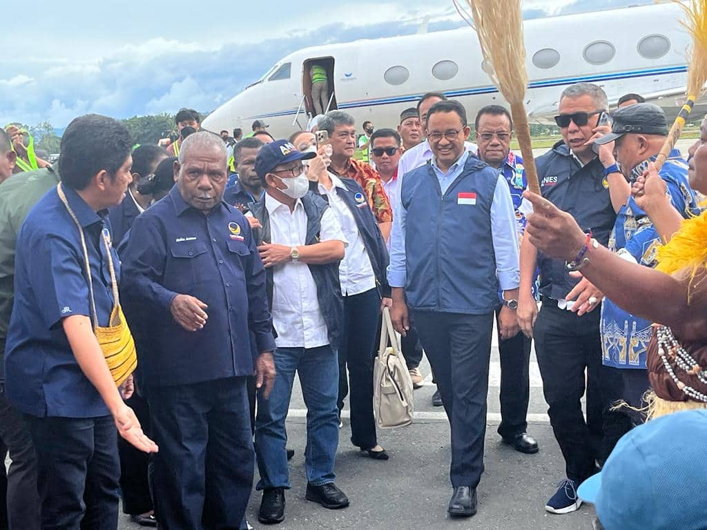 Ilustrasi berita Papua: Ratusan Simpatisan dan Relawan Sambut Kedatangan Anies Baswedan di Jayapura