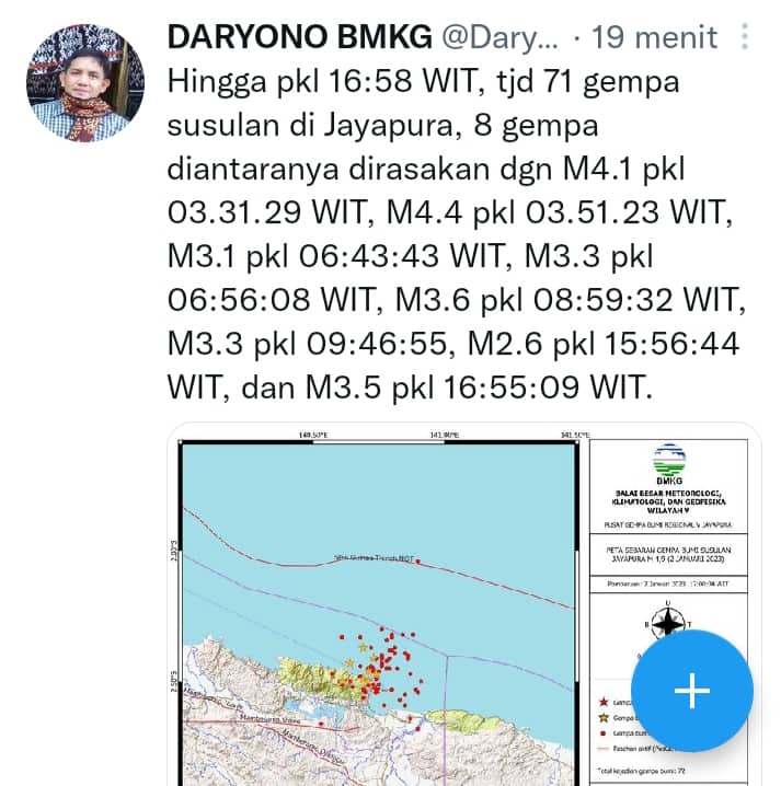Ilustrasi berita Papua: Dihantam 71 Kali Gempa Susulan, Kantor Wali Kota dan Sejumlah Fasilitas Umum di Jayapura Rusak