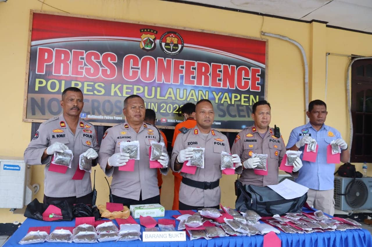 Ilustrasi berita Papua: Bawa 2,6 Kilogram Ganja, Dua Pelaku Ditangkap di Pelabuhan Yapen