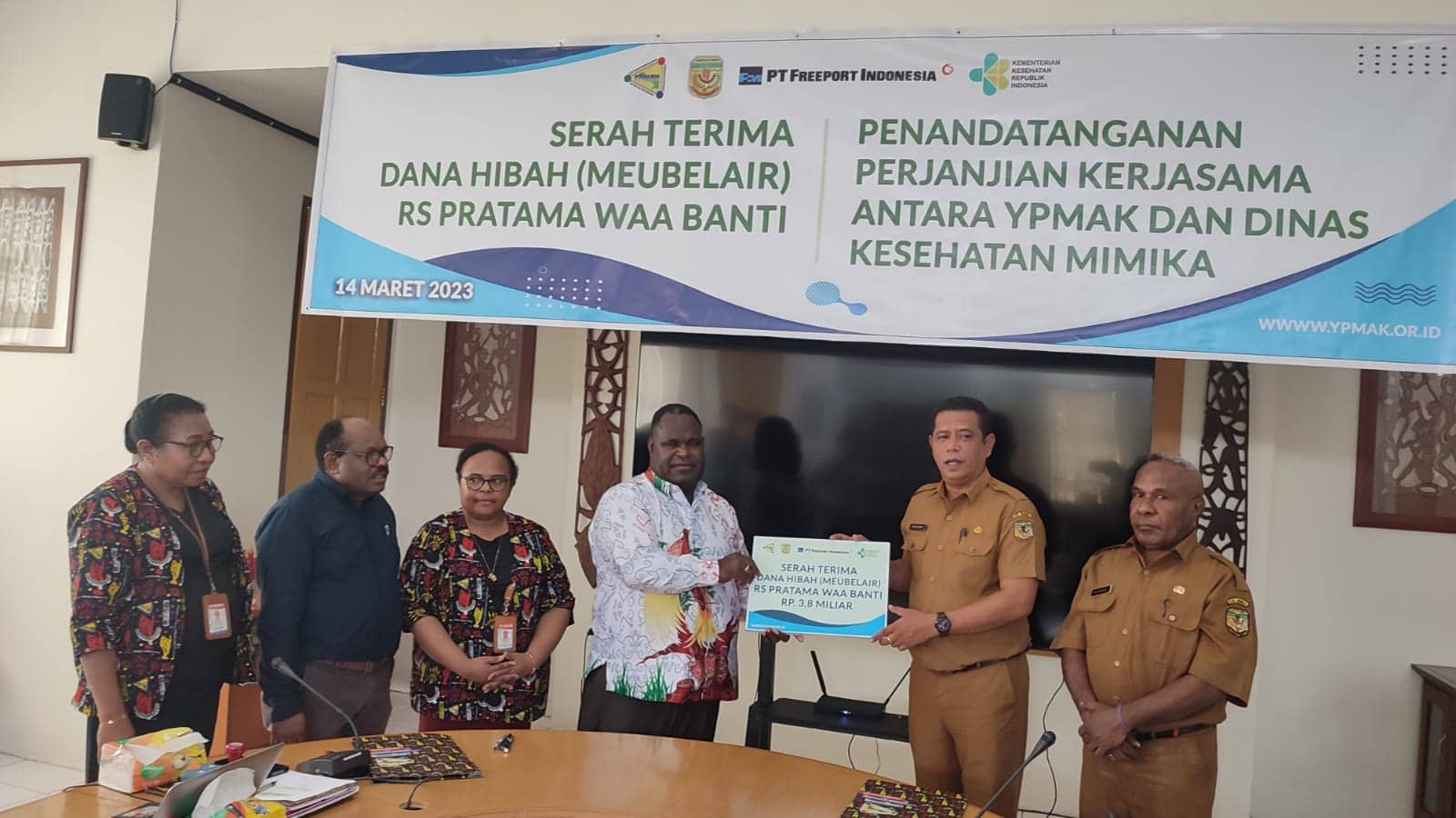 Ilustrasi berita Mimika: YPMAK Didukung PTFI Serahkan Dana Hibah Meubelair Untuk RS Pratama Waa Banti Senilai Rp 3,8 Milyar