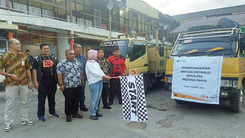Ilustrasi berita Nasional: Pos Indonesia: Distribusi Bantuan Beras Tahap Satu Selesai Awal Mei