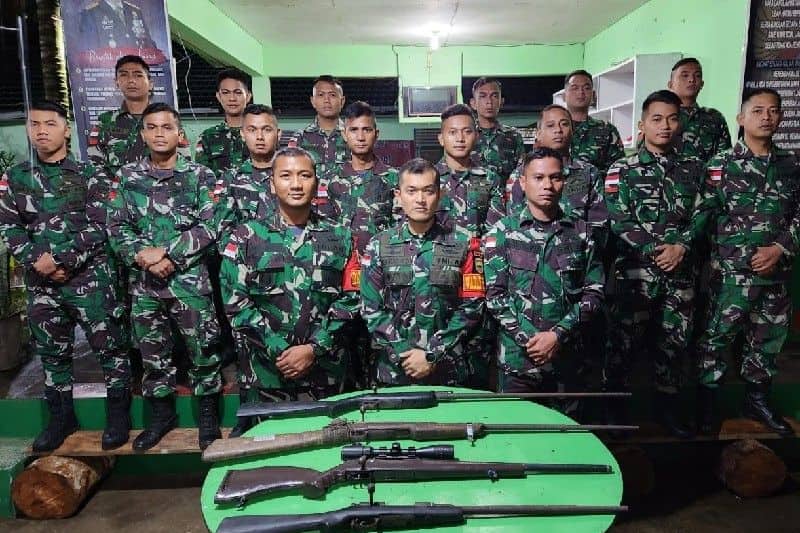 Ilustrasi berita Papua: Satgas Perbatasan Terima Empat Pucuk Senpi dari Simpatisan KKB