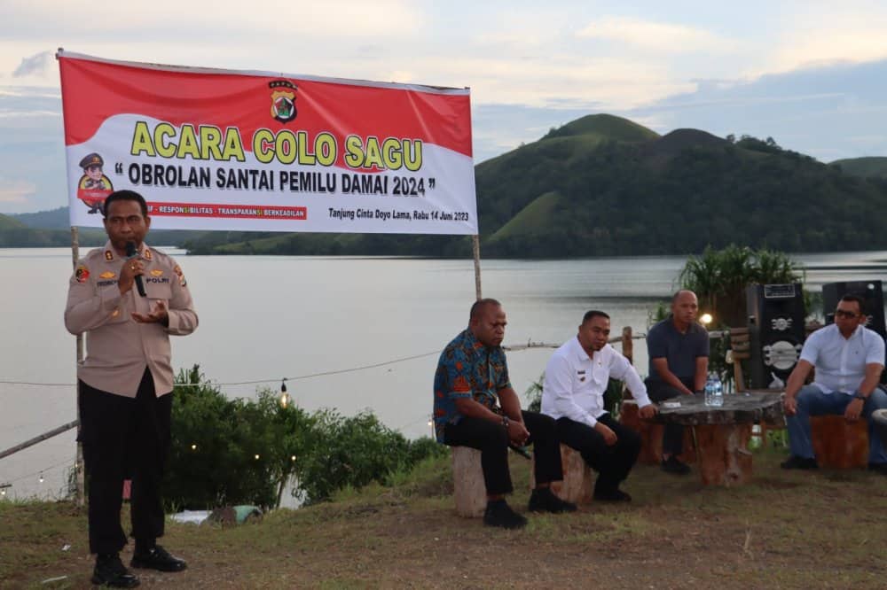 Ilustrasi berita JAYAPURA: Polres Gelar Colo Sagu, Obrolan Santai Pemilu Damai 2024 Kabupaten Jayapura