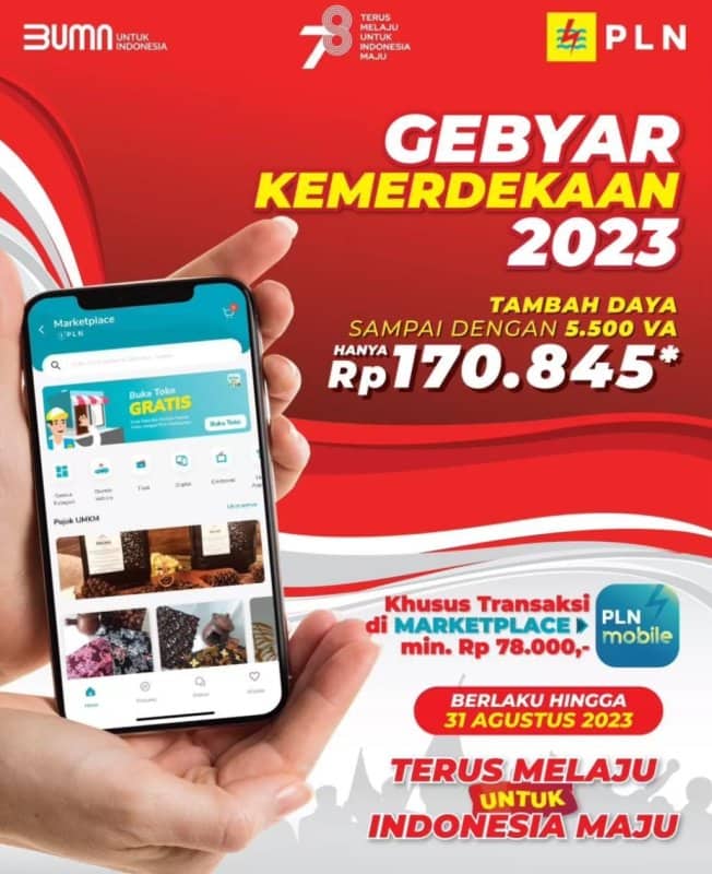 Ilustrasi berita Nasional: Hingga 31 Agustus, PLN Gelar Promo "Nyalakan Kemerdekaan 2023", Tambah Daya Hanya Rp 170.845