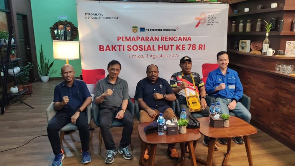Ilustrasi berita Mimika: Rayakan HUT RI ke-78, Freeport Gelar Bakti Sosial, Hiburan Hingga Resmikan Fasilitas Olahraga Baru di Mimika Sport Complex