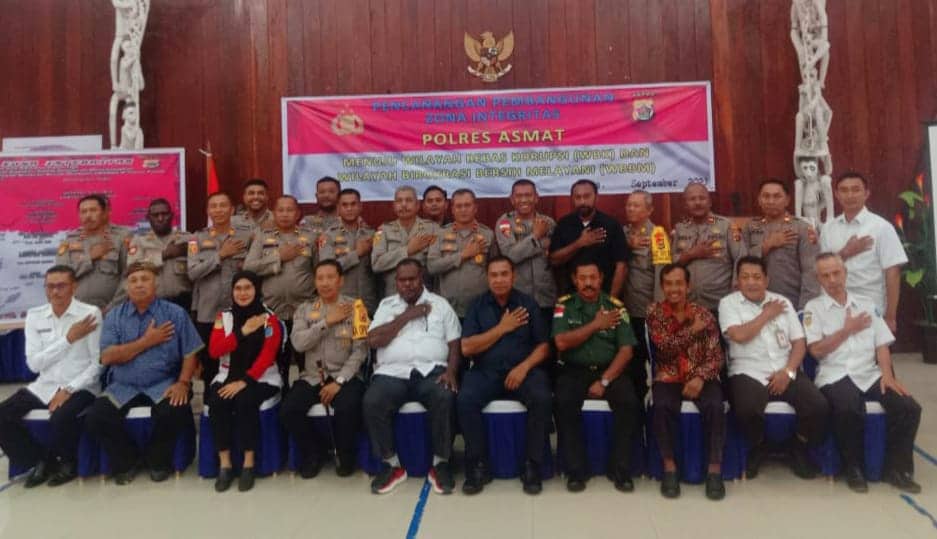 Ilustrasi berita Papua: Jadi Wilayah Bebas Korupsi,Bupati Elisa Kambu Apresiasi Langkah Polres Wujudkan Asmat Sebagai Wilayah Zona Integritas