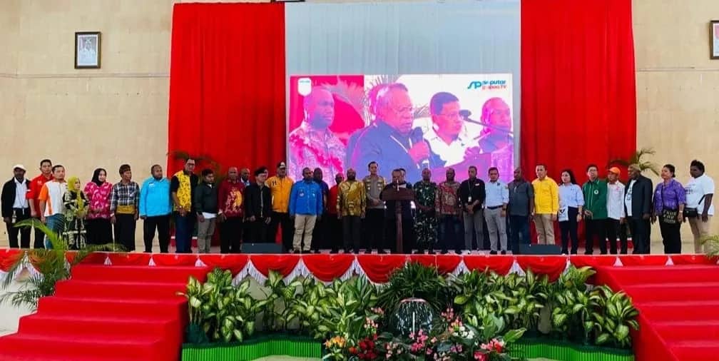 Ilustrasi berita Mimika: Seluruh Unsur dan Elemen se-Kabupaten Mimika Lakukan Deklarasi Pemilu Damai, Ini 6 Point Pernyataan
