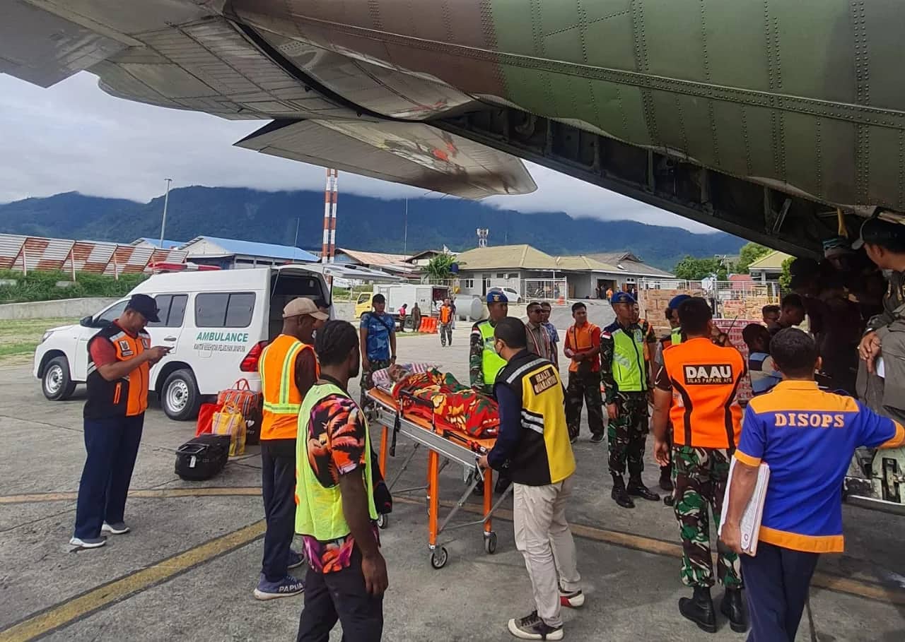 Ilustrasi berita Papua: Dua Warga Wamena Sakit Keras, Lanud Silas Papare Kerahkan Pesawat Hercules Bantu Evakuasi