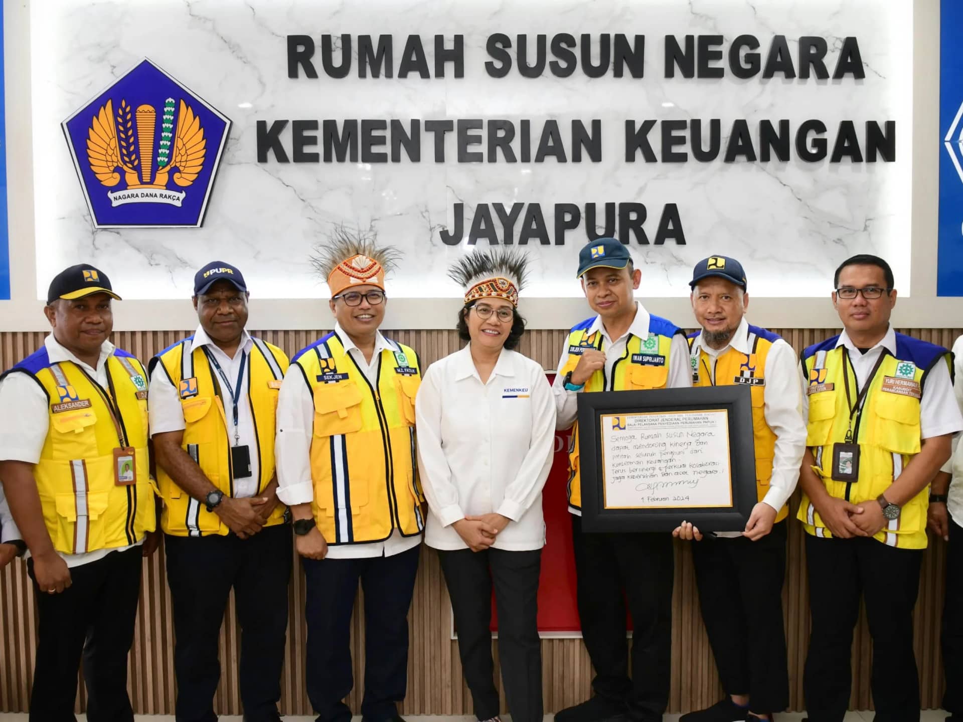 Ilustrasi berita Papua: Sri Mulyani Resmikan Rusunara di Jayapura, Diharapkan Bisa Tingkatkan Kinerja Kanwil Kemenkeu di Papua