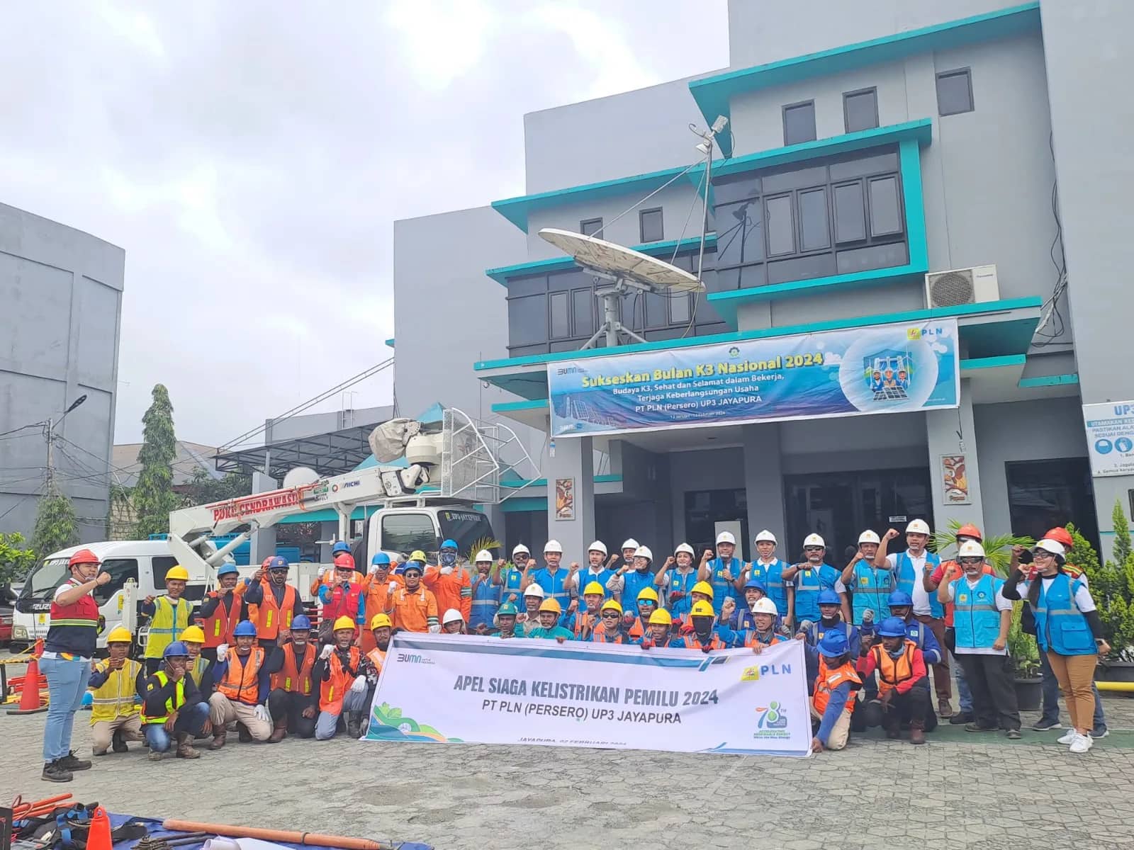 Ilustrasi berita Papua: Apel Siaga Kelistrikan Pemilu 2024 , PT PLN UP3 Jayapura Siagakan 308 Petugas