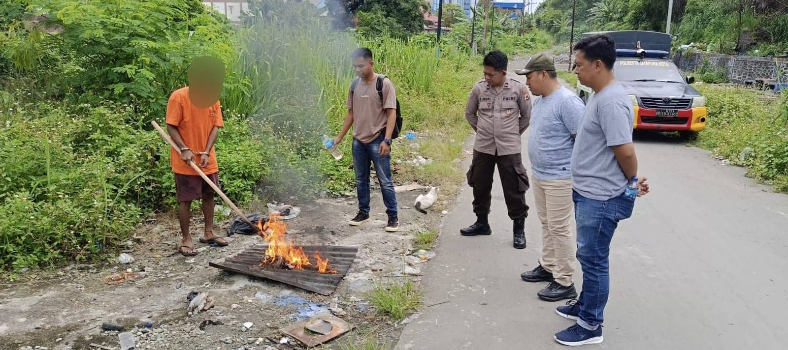 Ilustrasi berita JAYAPURA: Satuan Reserse Narkoba Polresta Jayapura Kota Musnahkan 139 Gram Ganja