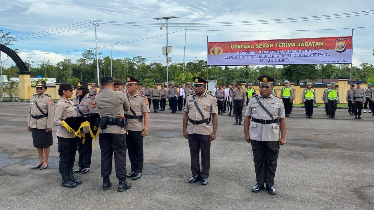 Ilustrasi berita Mimika: Lima Pejabat Polres Mimika Dirotasi, Berikut Nama dan Jabatannya