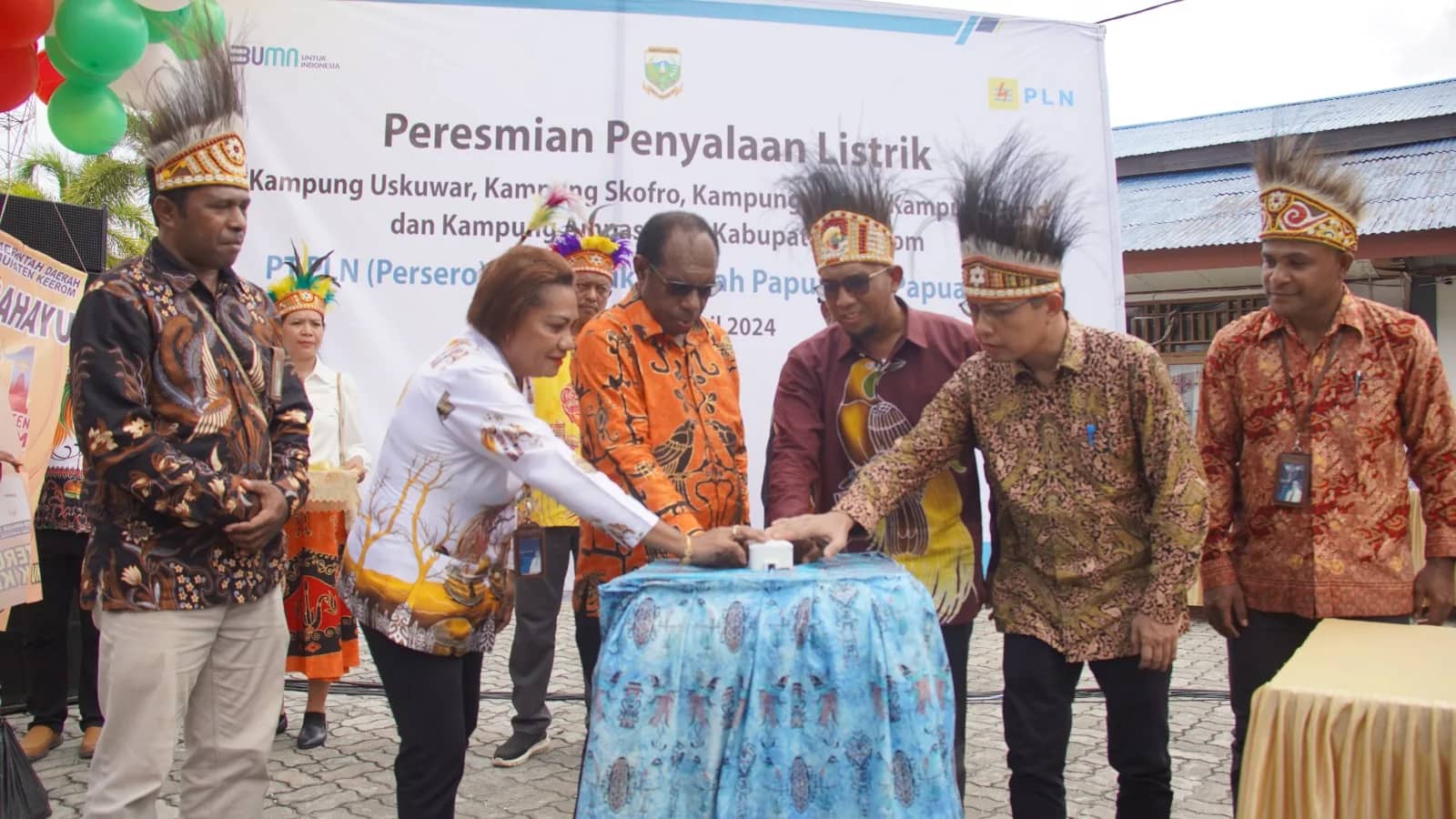 Ilustrasi berita Papua: PLN Aliri Listriki Lima Kampung di Kabupaten Keerom, Papua