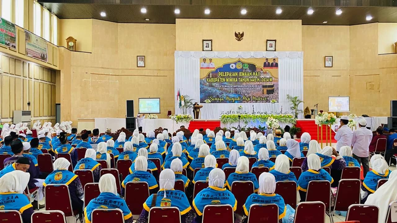 Ilustrasi berita Mimika: Pemda Mimika Resmi Lepas 177 Calon Jemaah Haji, Berharap Bisa Kembali dengan Sehat Wal Afiat