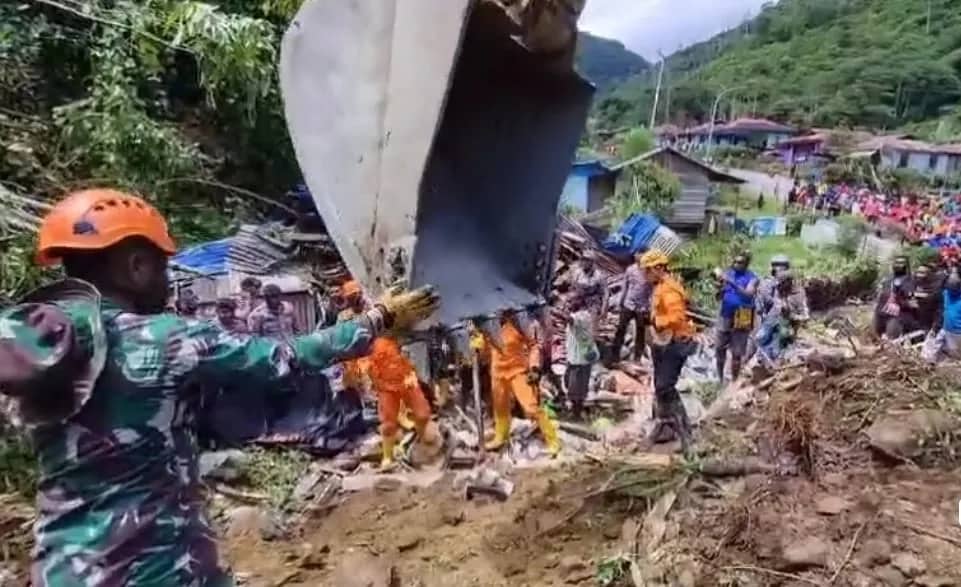 Ilustrasi berita Papua: Operasi SAR Ditutup, Empat Korban Longsor di Pegunungan Arfak Meninggal Dunia, BNPB: Satu Orang Ditemukan Selamat