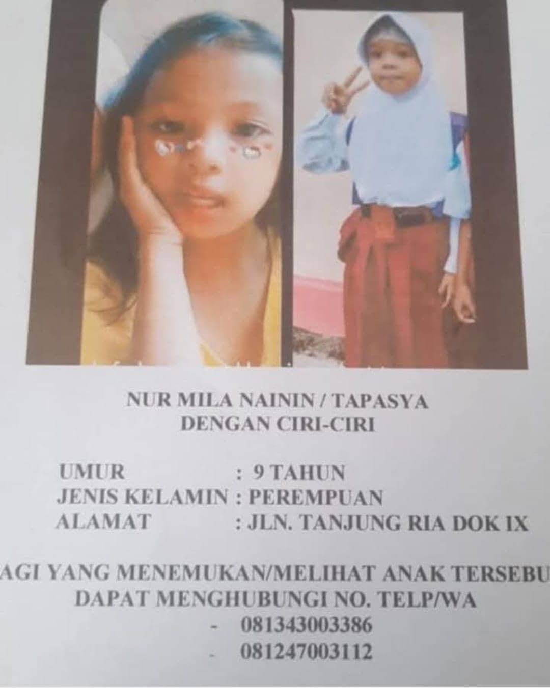 Ilustrasi berita JAYAPURA: Usai Bermain Dengan Temannya, Anak 9 Tahun Dilaporkan Hilang di Jayapura