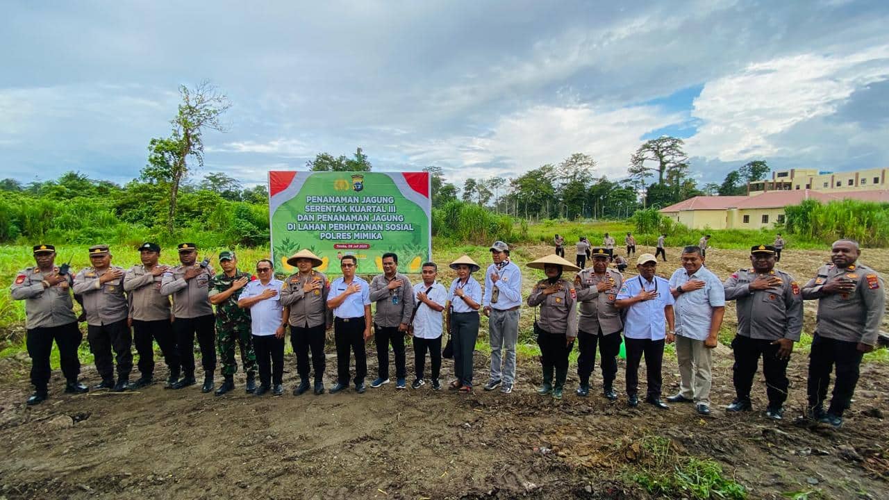 Ilustrasi berita Mimika: Dukung Swasembada Pangan Presiden Prabowo, Polres Mimika Gelar Tanam Jagung Serentak Kuartal III