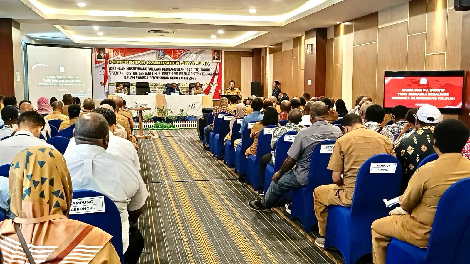 Ilustrasi berita JAYAPURA: Buka Musrenbang Distrik Wilayah Pembangunan I, Ini Harapan Pj Bupati Siriwa