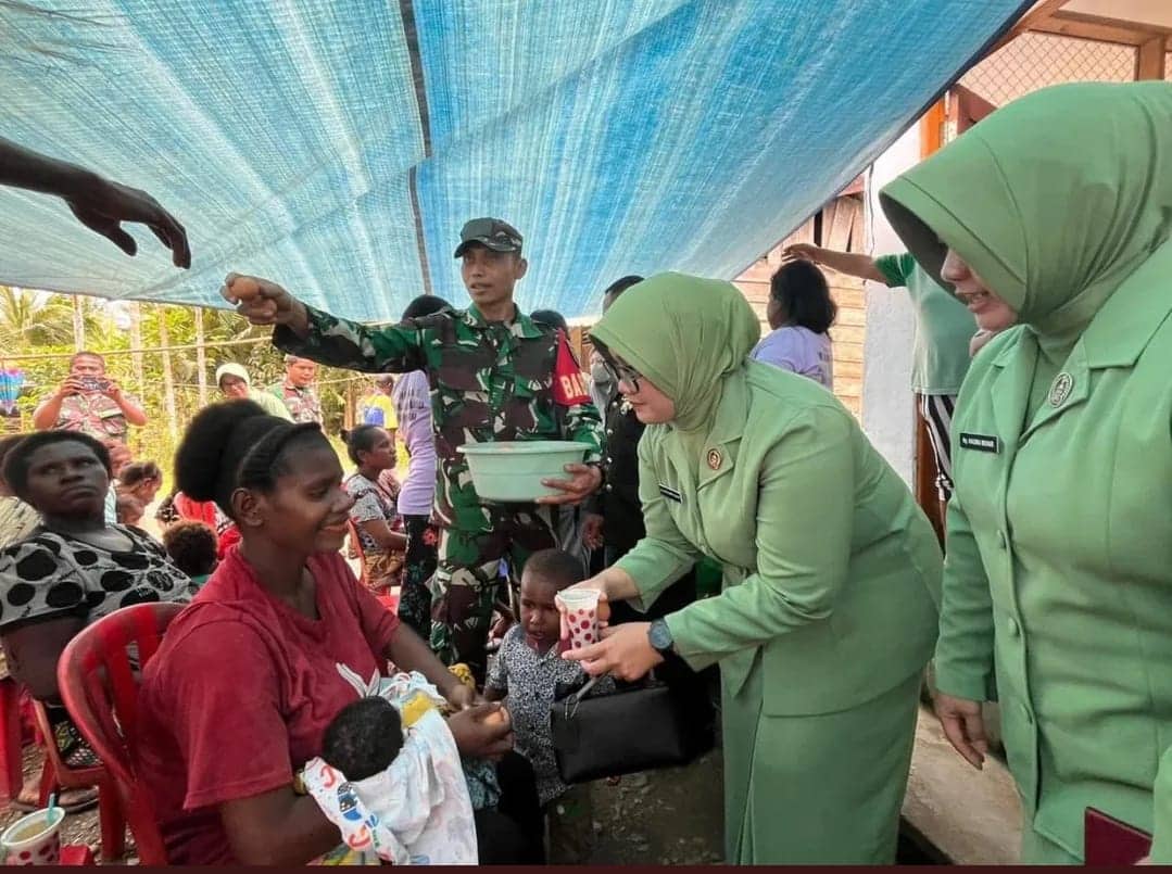 Ilustrasi berita Mimika: Kodim 1710 Gelar Pemberian Makanan Tambahan di Mimika untuk Tekan Angka Stunting