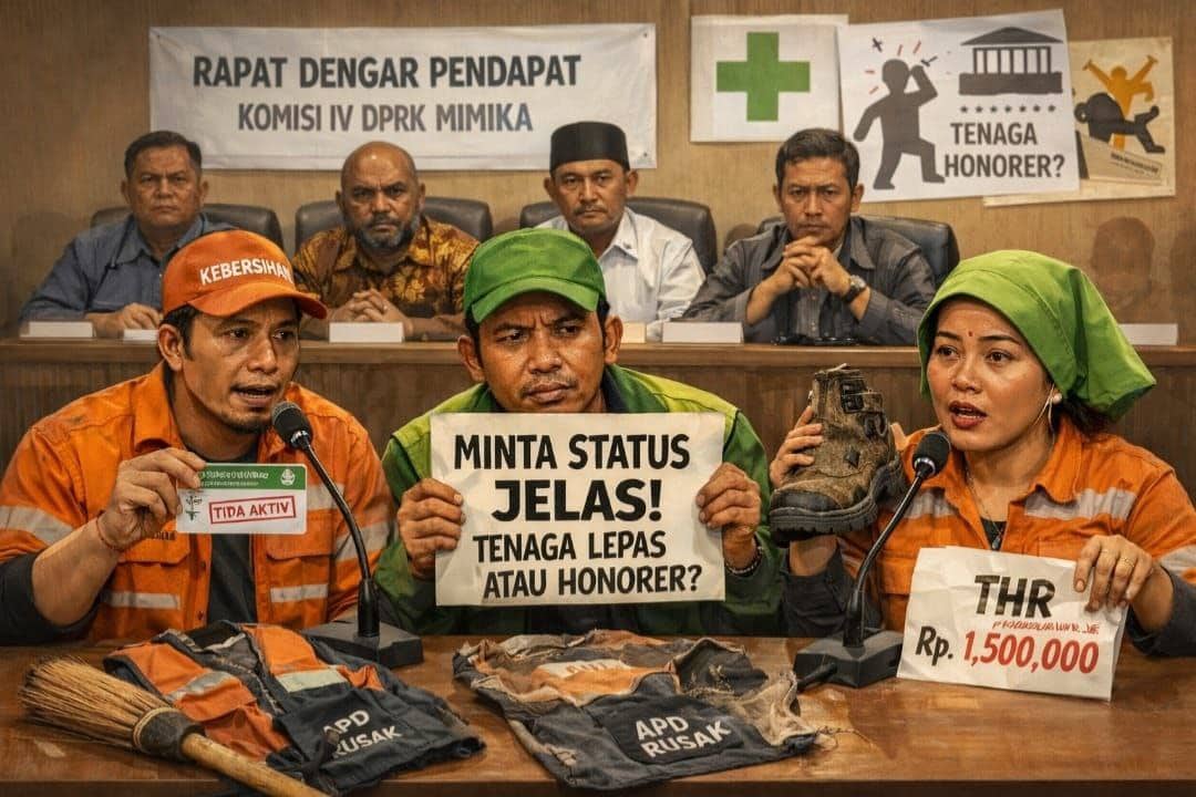 Ilustrasi berita Mimika: Petugas Kebersihan Keluhkan Status Kerja hingga Jaminan Kesehatan dalam RDP dengan Komisi IV DPRK Mimika