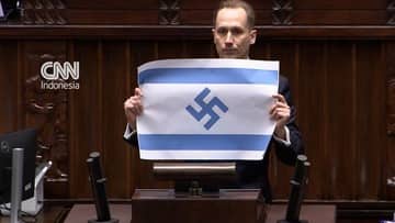 Ilustrasi berita Internasional: Anggota Parlemen Polandia Tampilkan Bendera Israel Bersimbol Nazi, Kontroversial