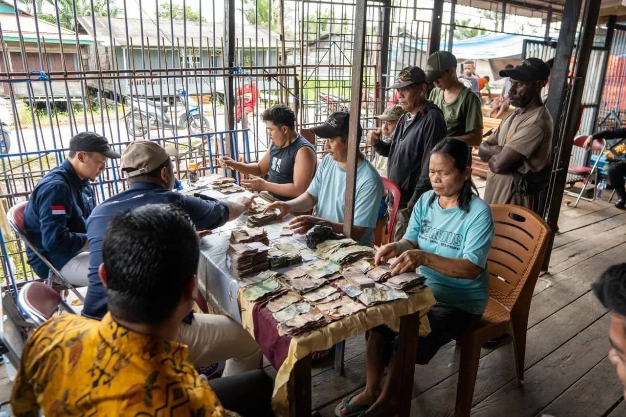 Penukaran uang rupiah di wilayah pedalaman Papua