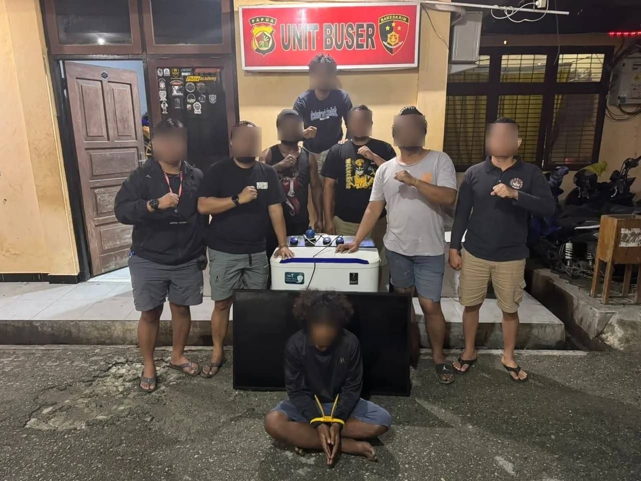 Pelaku pencurian yang diamankan polisi di Sentani