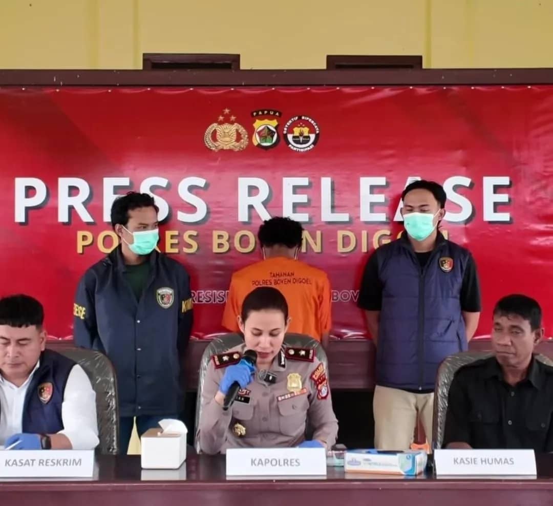 Polres Boven Digoel menetapkan seorang pria berinisial DAYP (25) sebagai tersangka dalam kasus pembunuhan