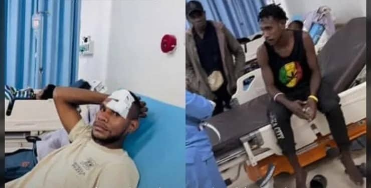 Dua pelaku tabrakan saat menjalani perawatan di RSUD Mimika