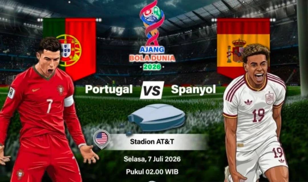 Ilustrasi Pertandingan Portugal VS Spanyol