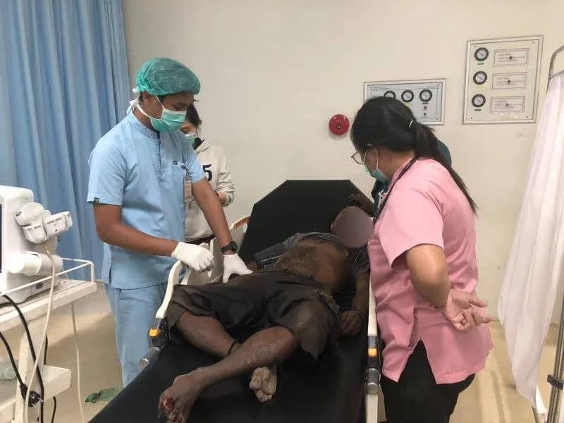 Jenazah korban di RSUD Mimika.
