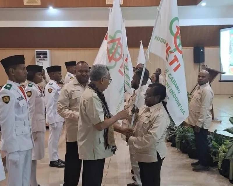 Pelantikan delapan DPC HKTI di Provinsi Papua Tengah di Hotel Cartenz, Timika, Sabtu (3/10/2026).