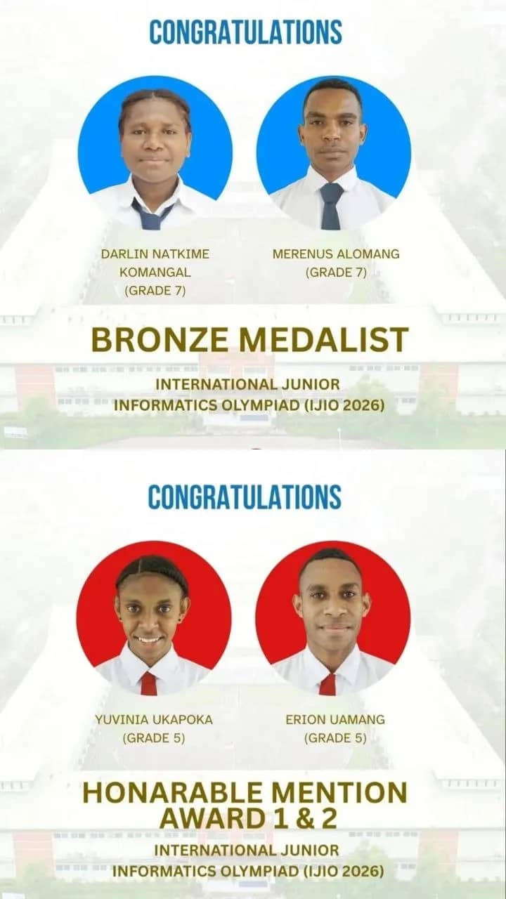 Para pelajar SATP yang  berhasil meraih penghargaan dalam ajang bergengsi International Junior Informatics Olympiad 2026 atau IJIO 2026