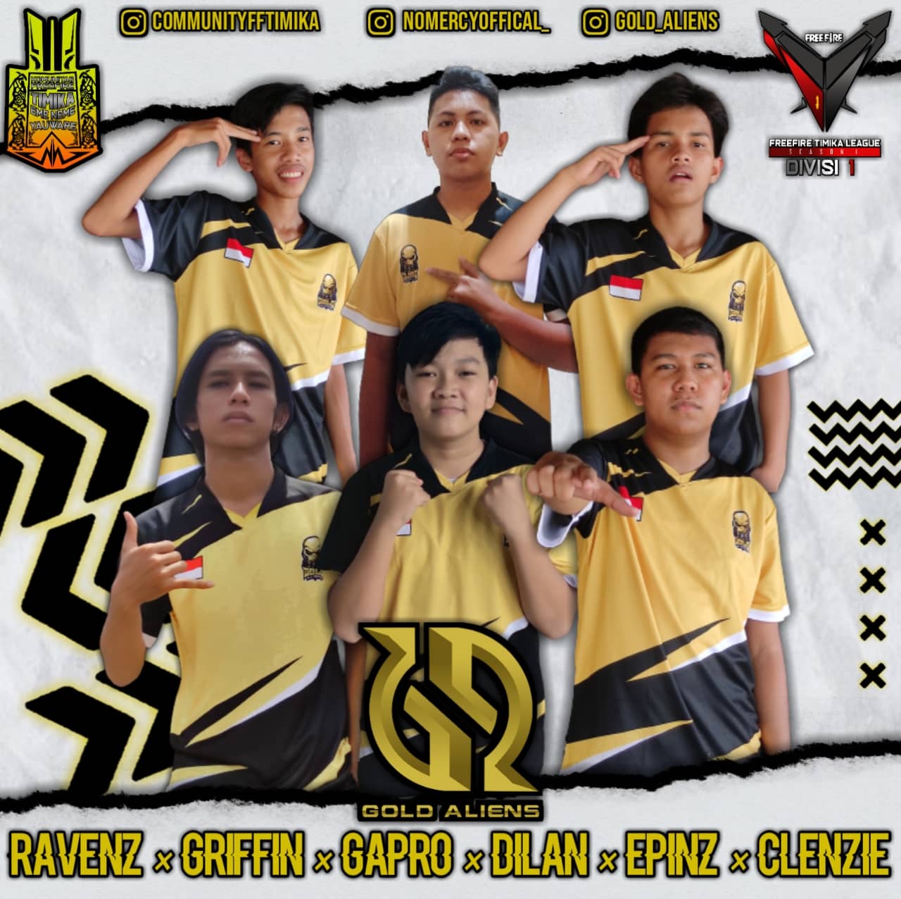 Team Gold Aliens