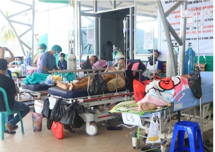 Pasien Covid-19 yang dirawat di IGD RSUD Jayapura