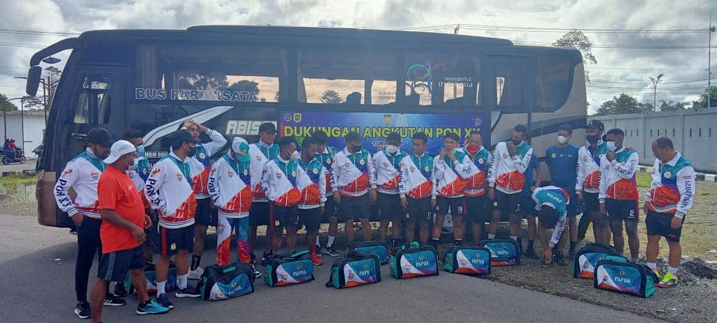 Tim Futsal Papua saat simulasi tes event.