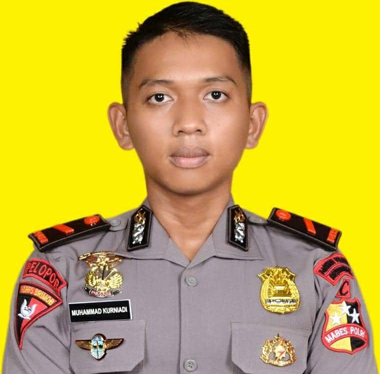 Bharada Muhammad Kurniadi Sutio yang gugur dalam sebuah serangan ke Bandara Kiwirok, Sabtu pagi.